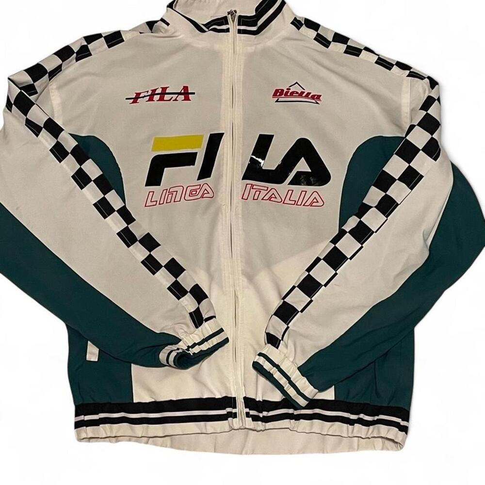 FILA x Urban Outfitters Navigator Racing Jacket Windbreaker Green Men M